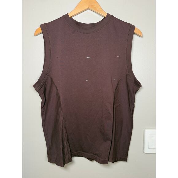 HELIOT EMIL Burgundy Ecdysis Tank Top size S - Picture 4 of 12